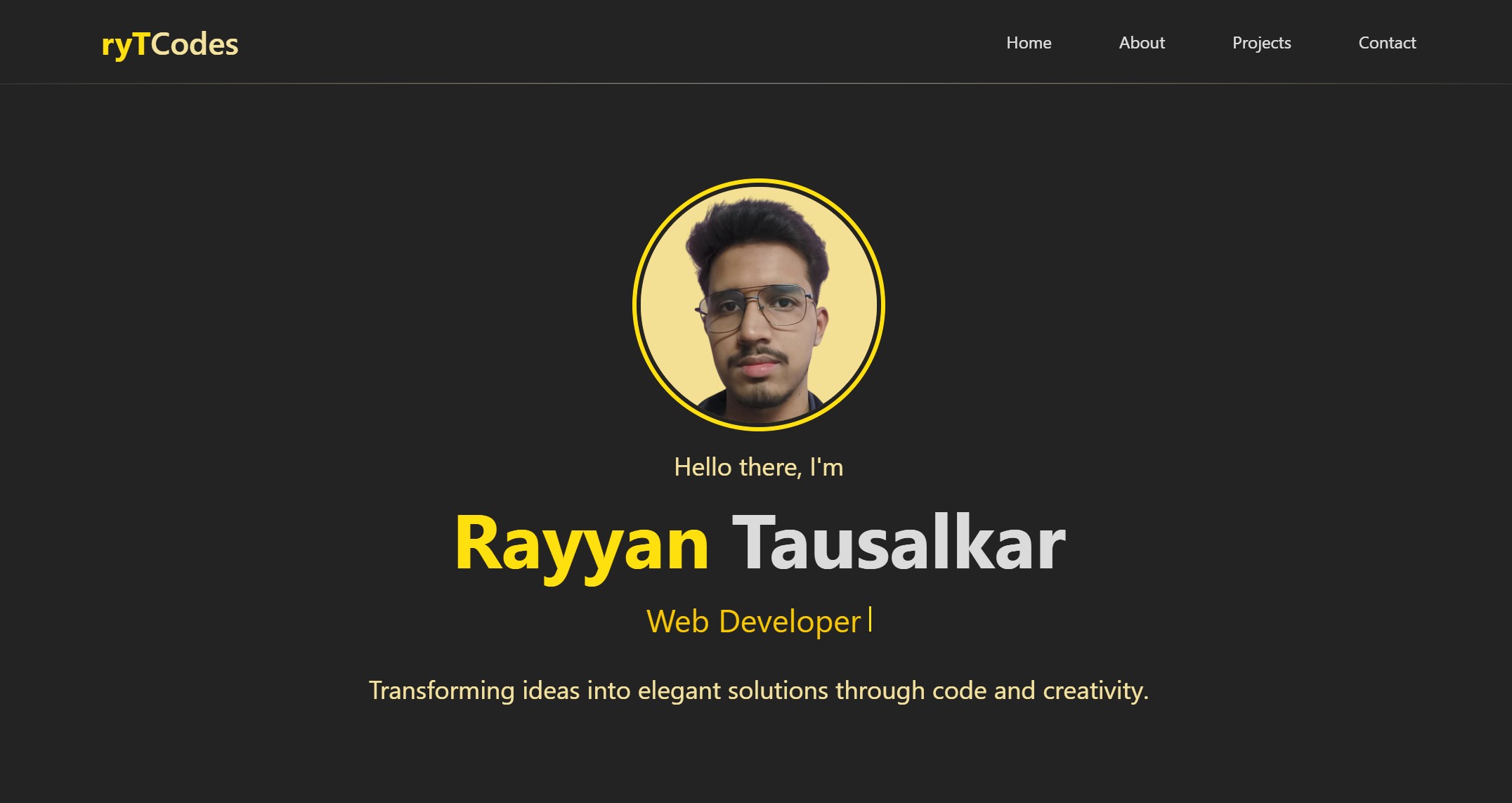 Portfolio Website Preview